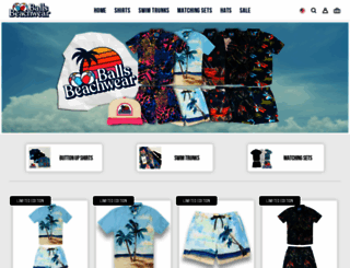 shopballsbeachwear.com screenshot