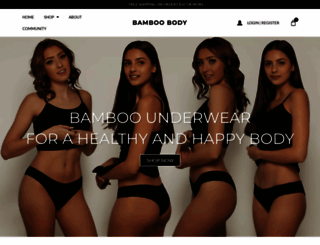 shopbamboobody.com screenshot
