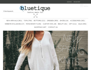 shopbluetique.com screenshot