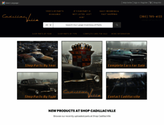 shopcadillacville.com screenshot