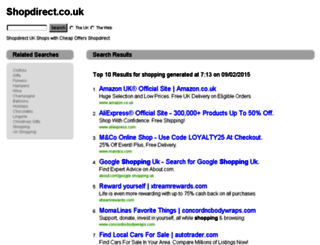shopdirect.co.uk screenshot