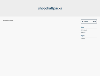 shopdraftpacks.bigcartel.com screenshot