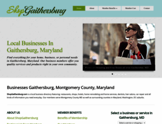 shopgaithersburg.com screenshot