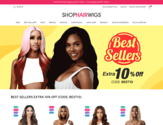 shophairwigs.com screenshot
