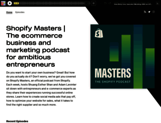 shopify-masters.simplecast.com screenshot