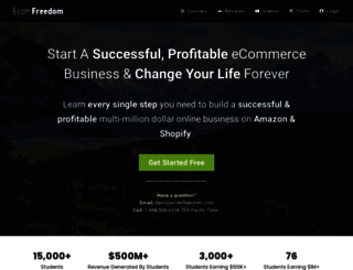 shopifyfreedom.com screenshot