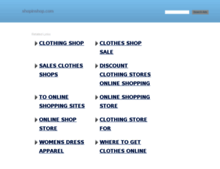 shopinshop.com screenshot
