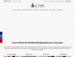 shoplacure.com screenshot