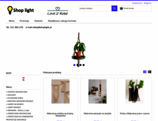 shoplight.pl screenshot