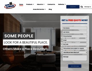 shoploveisblinds.com screenshot