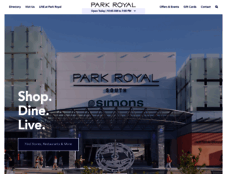 shopparkroyal.com screenshot