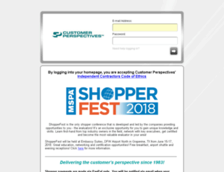 shopper.customerperspectives.com screenshot