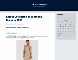 shoppersfeeds.wordpress.com screenshot