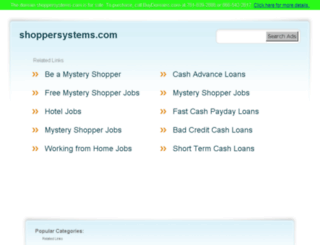 shoppersystems.com screenshot