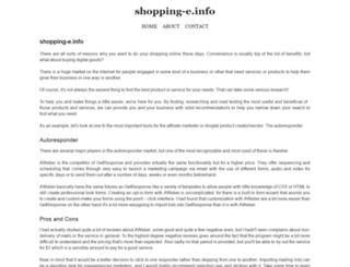 shopping-e.info screenshot