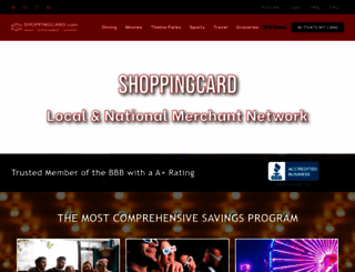 shoppingcard.com screenshot