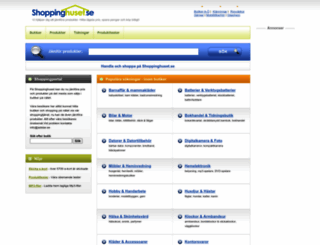 shoppinghuset.se screenshot