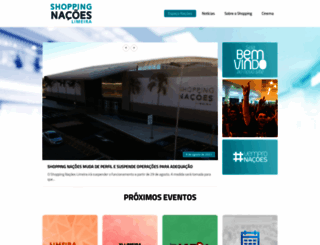 shoppingnacoeslimeira.com.br screenshot