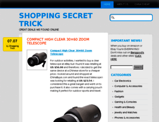 shoppingsecrettrick.com screenshot