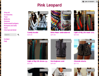 shoppinkleopard.storenvy.com screenshot