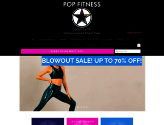 shoppopfitness.com screenshot
