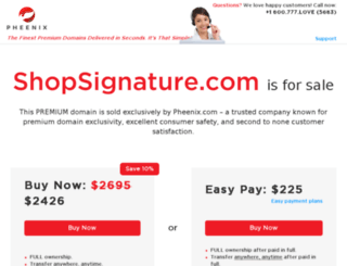 shopsignature.com screenshot