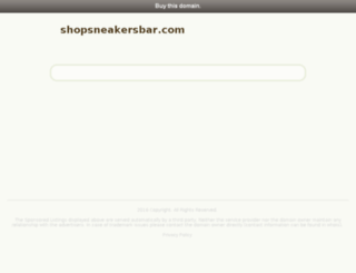 shopsneakersbar.com screenshot