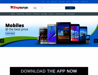 shopsurya.com screenshot