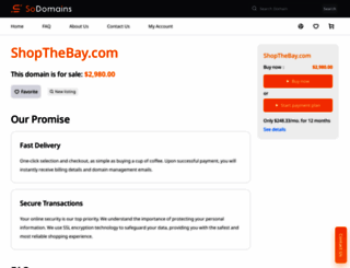 shopthebay.com screenshot