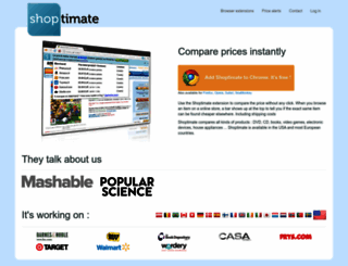 shoptimate.com screenshot