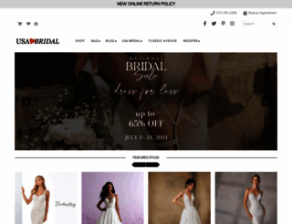 shopusabridal.com screenshot