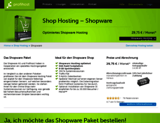 shopware-hosting.com screenshot