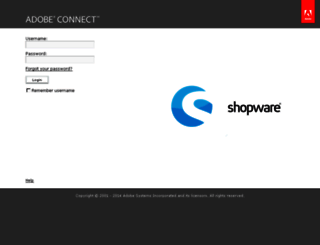 shopware.adobeconnect.com screenshot