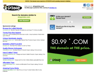 shopzinke.com screenshot