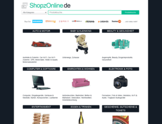 shopzonline.de screenshot
