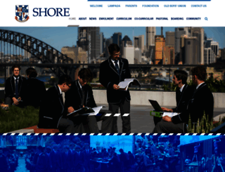 shore.nsw.edu.au screenshot