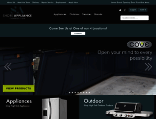 shoreappliances.com screenshot