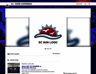 shoreconferencenj.digitalsports.com screenshot