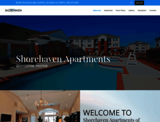 shorehavenapartments.com screenshot