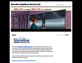 shorelineappliance.com screenshot