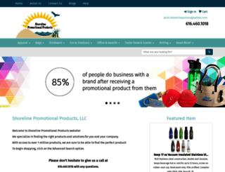 shorelinepromotionalproducts.com screenshot