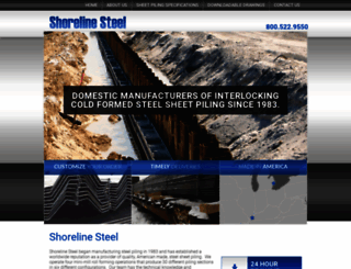 shorelinesteel.com screenshot
