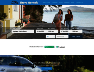 shorerentals.co.nz screenshot