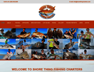shorethingcharters.com screenshot