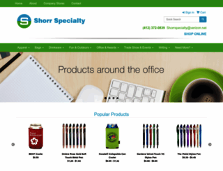 shorrspecialty.com screenshot