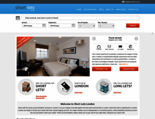 short-lets.co.uk screenshot