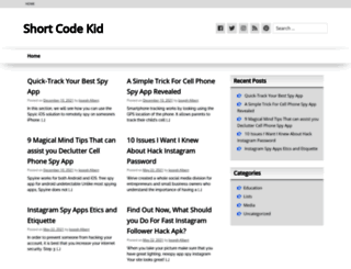 shortcodekid.com screenshot