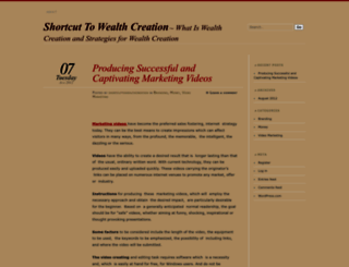 shortcuttowealthcreation.wordpress.com screenshot