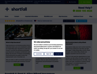 shortfall.co.uk screenshot