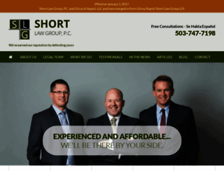 shortlawgroup.com screenshot